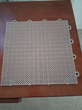 Interlocking garage tile, 12x12, click on, new.