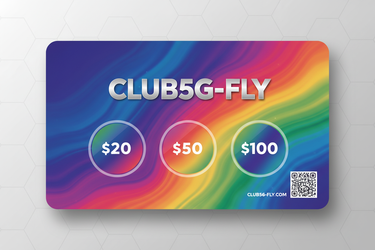 ¡Tarjeta de regalo CLUB 5G-FLY!