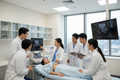Ultrasound Machine demonstration with mock patient