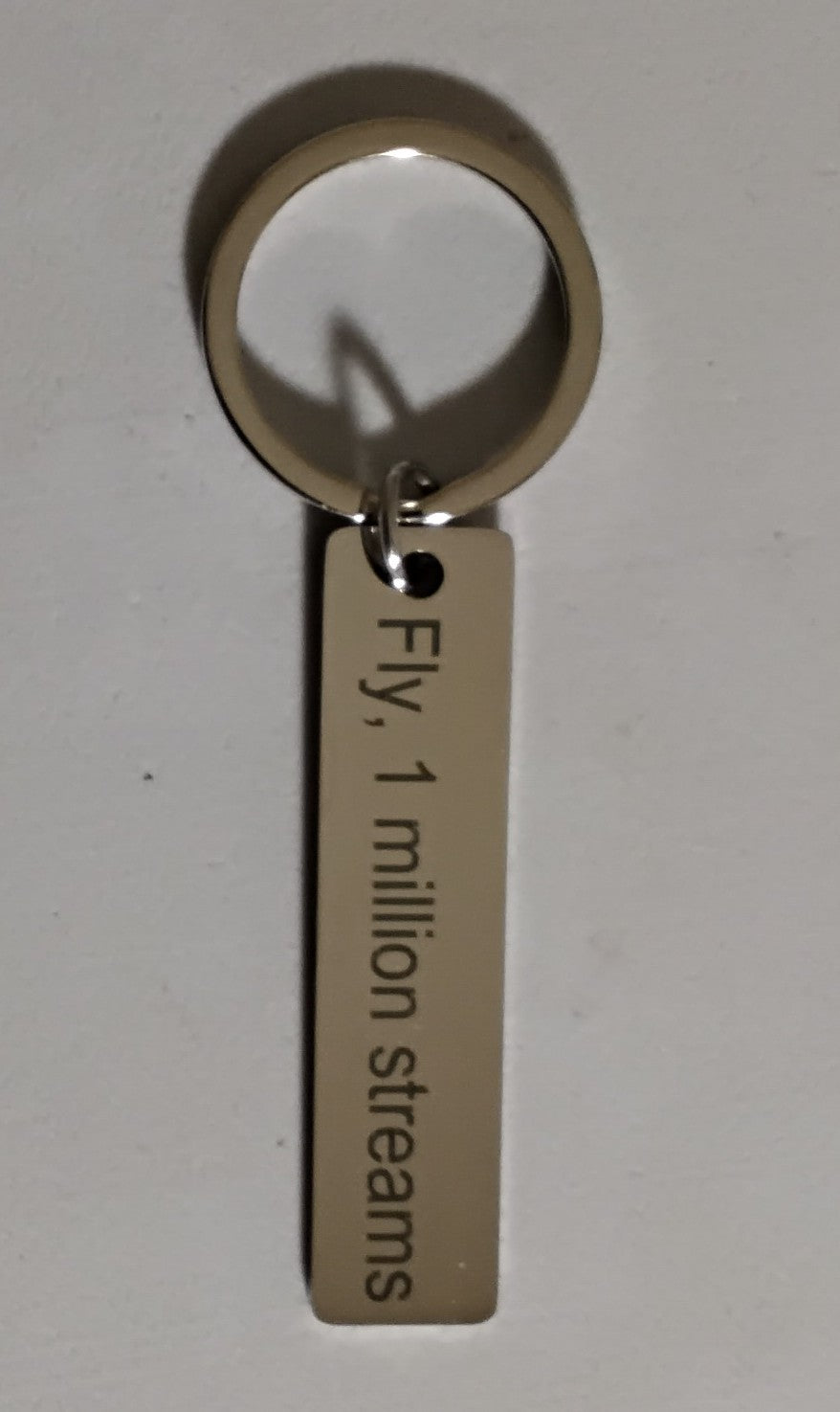 Fly Song 1 million stream celebration keyring, New.
