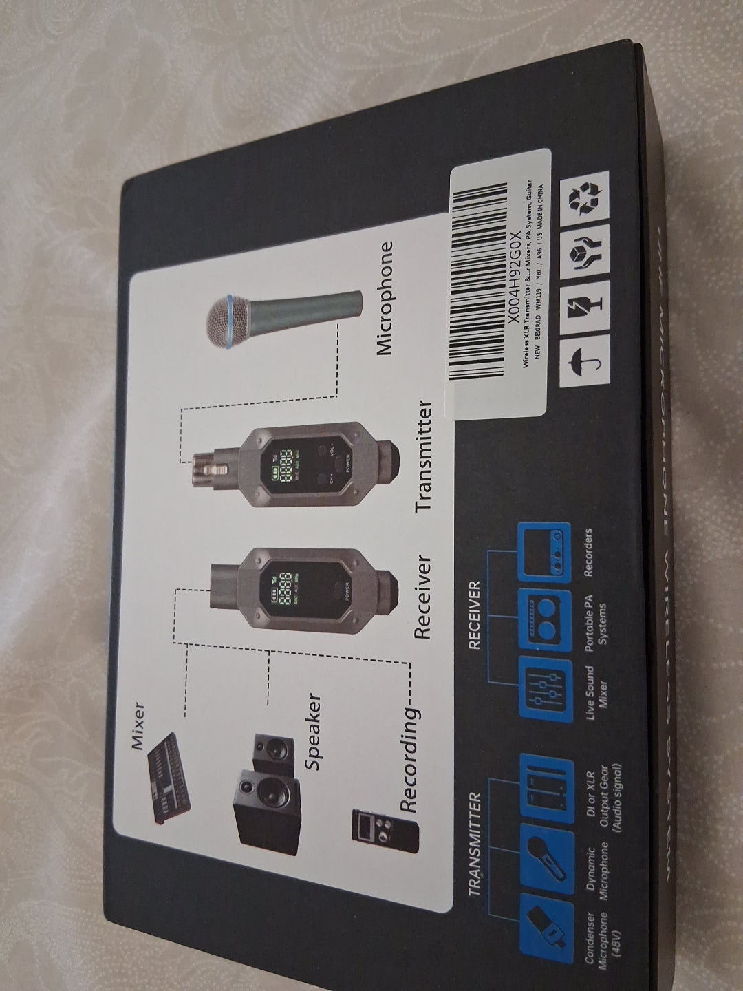 UHF wireless microphone connector