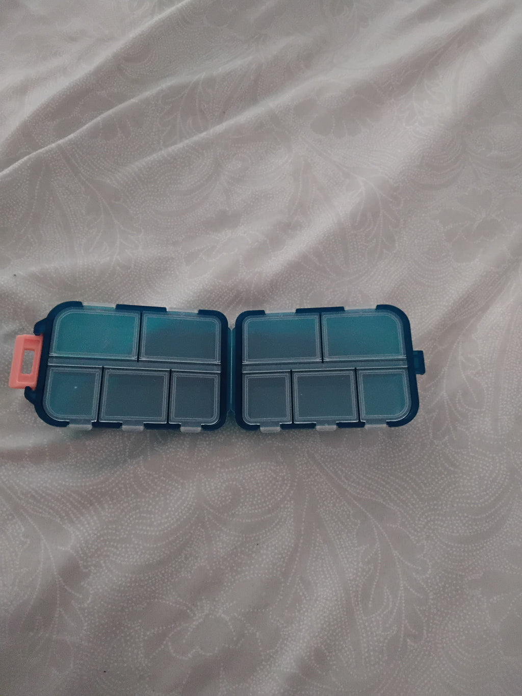 Small medication carry box, color varies, new.