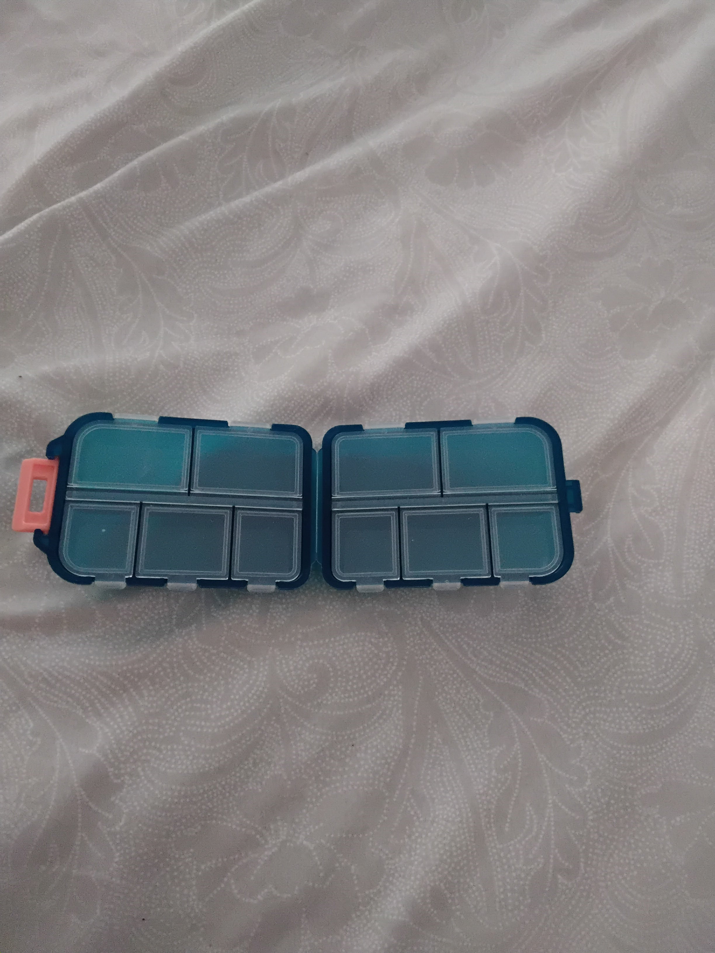 Small medication carry box, color varies, new.